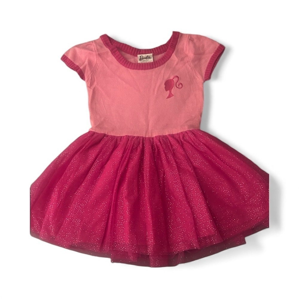 Barbie Pink Glitter Tulle Dress